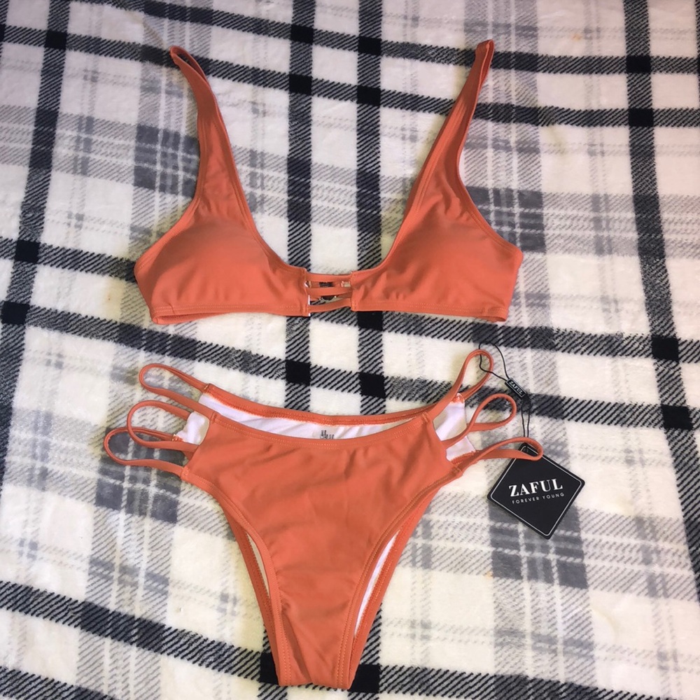 Dark orange bikini new with tags